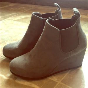 Wedge booties